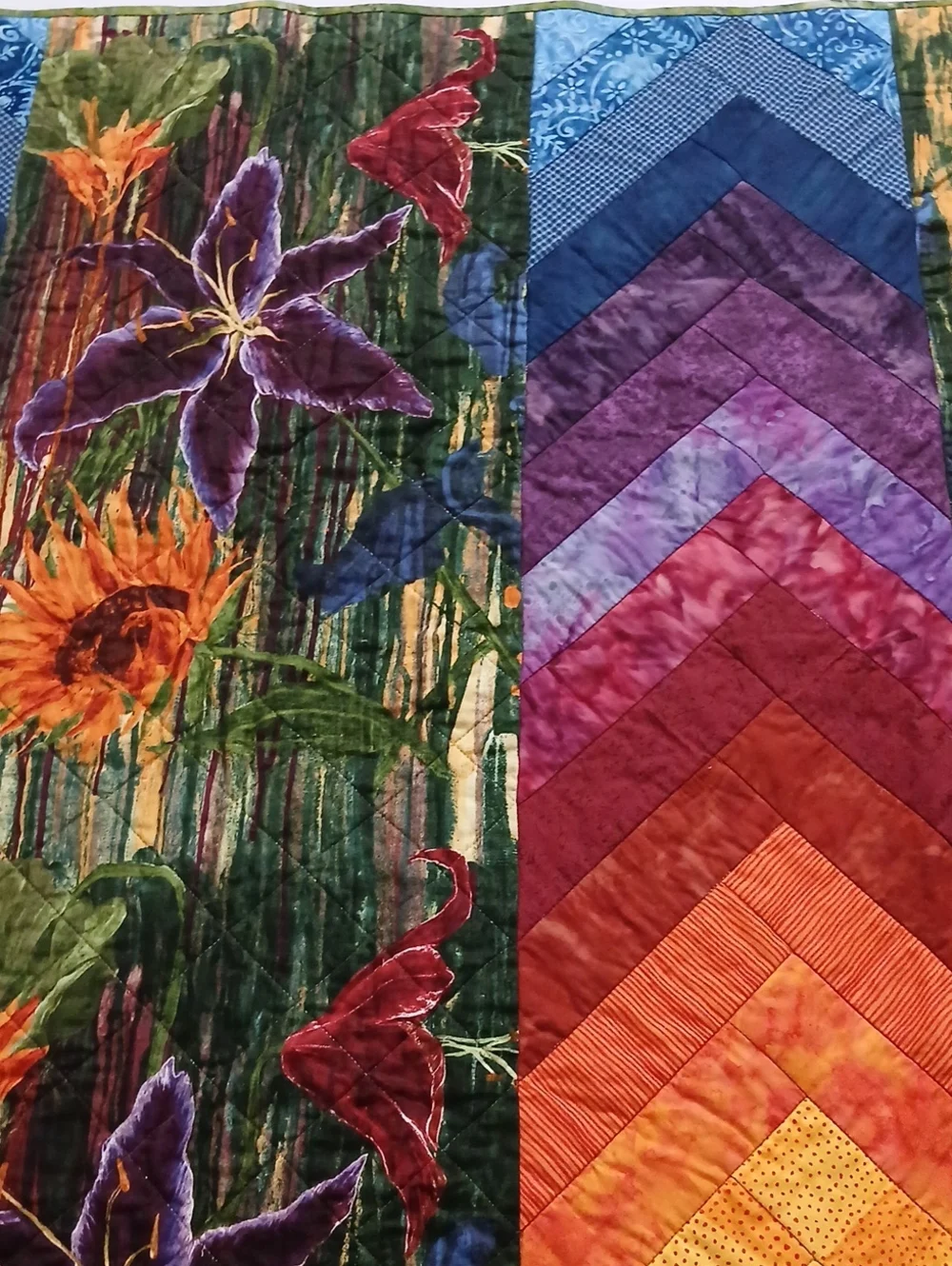 Handmade Floral Quilt
